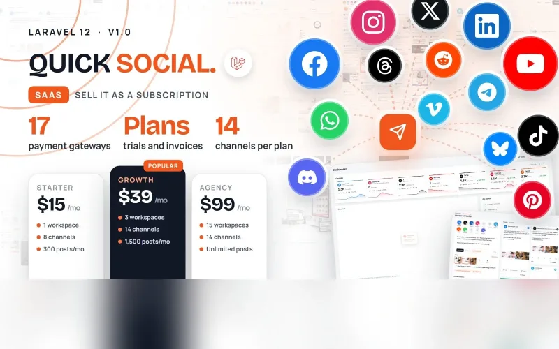 Quick Social SaaS