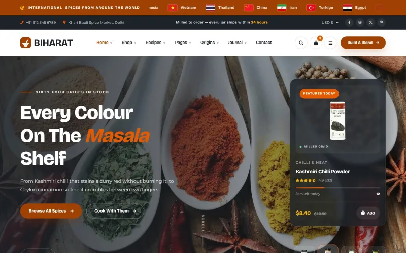 Granite Restaurant Template screenshot 1