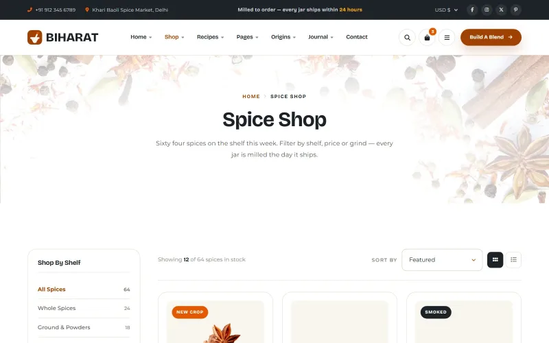 Quartz Restaurant Template screenshot 2